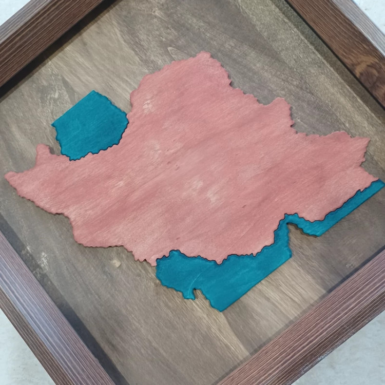 تابلو معرق نقشه ایران سایز 34 در 34
