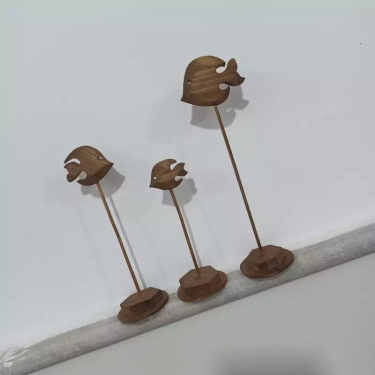 ماهی چوبی 3 تایی سایز 18