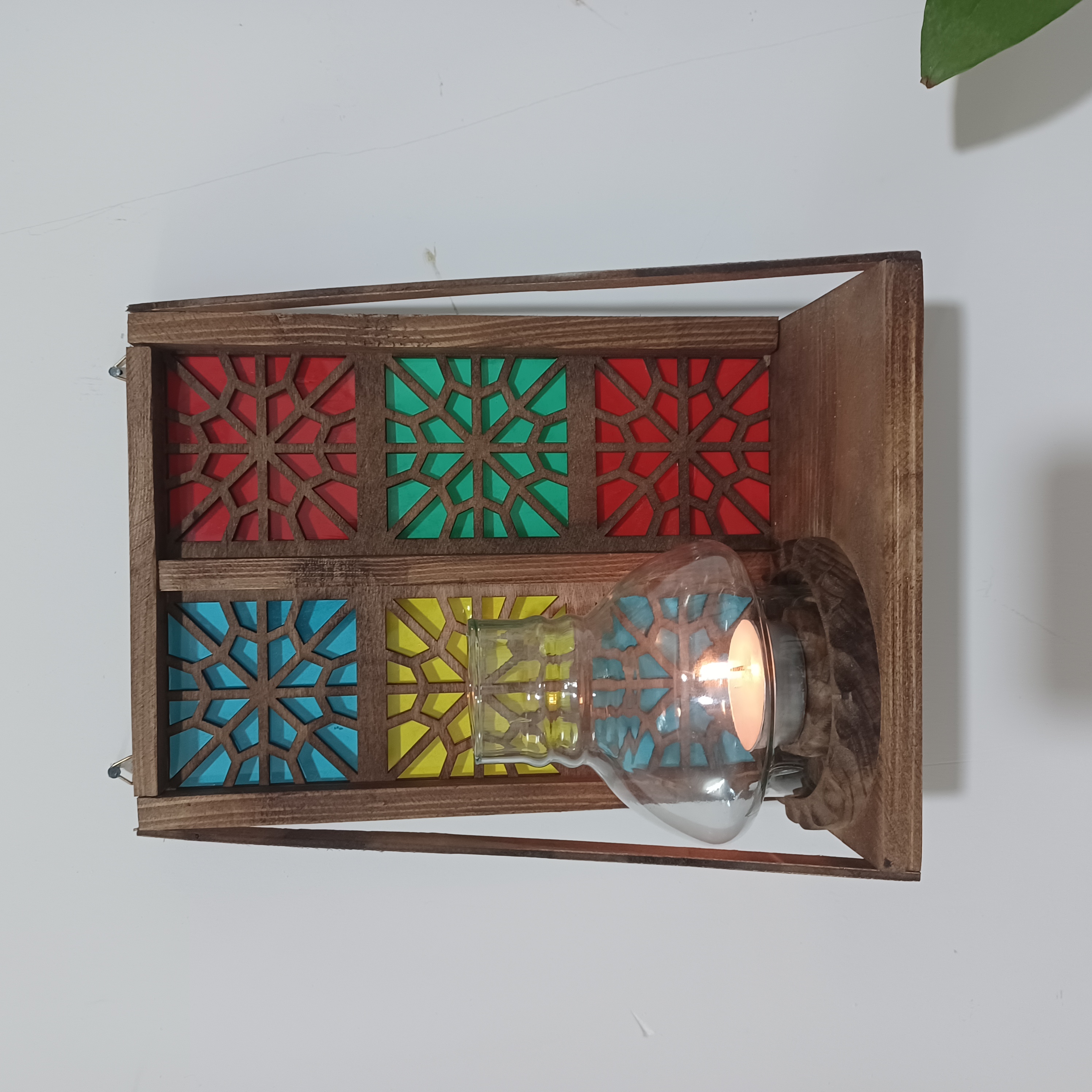 شلف جاشمعی چوبی گره چینی سایز ۱۶×۲۲