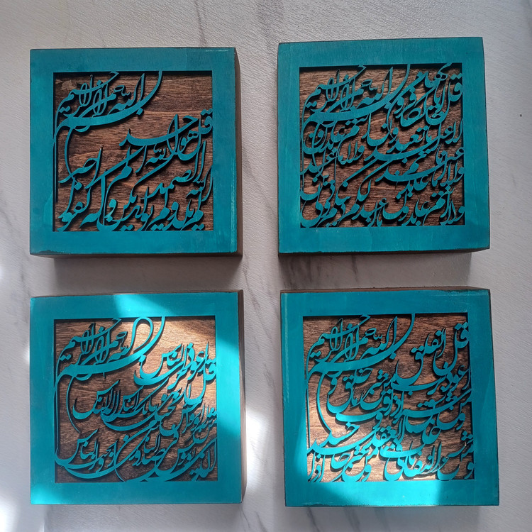 تابلو ۴ قل ست ۴ تایی سایز کلی ۶۰ سانتیمتر