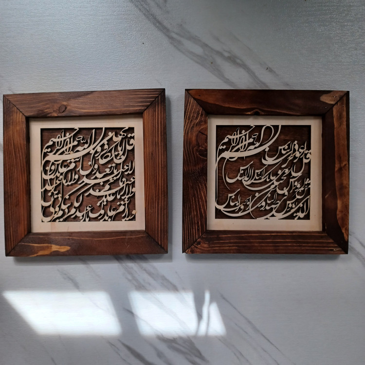 تابلو ۴ قل ست ۴ تایی سایز کل در حالت نصب مربعی ۳۵×۳۵